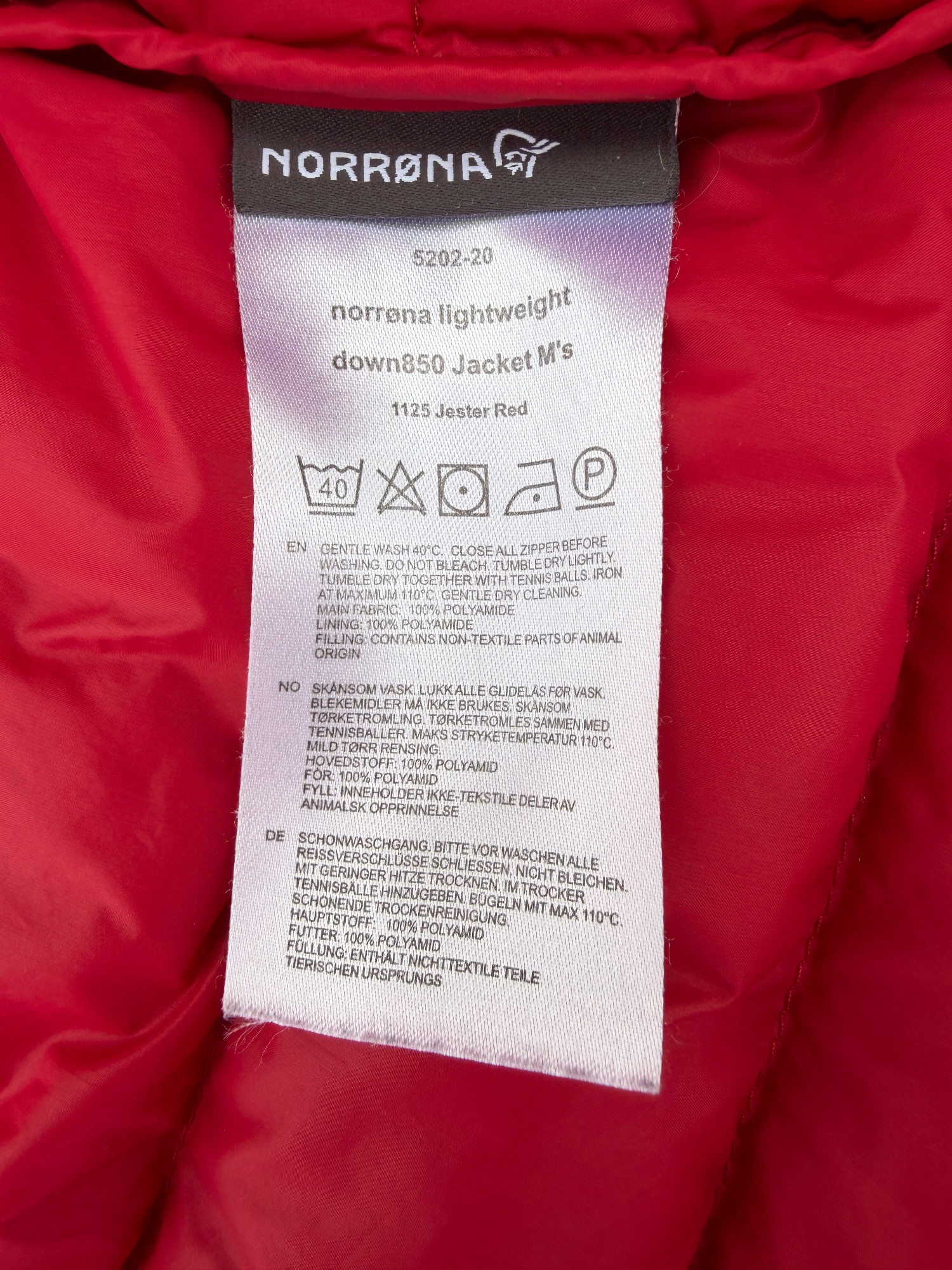 Norrøna Lightweight Down850 Jacket M’s, bild 3 av 8